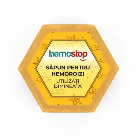 Hemoroizi - Sapun pentru hemoroizi, HemoStop® pentru dimineata, cu efect calmant, antiinflamator, cicatrizant, 100g