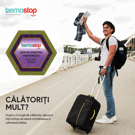 Sapun pentru hemoroizi, HemoStop® pentru seara, protectie, purificare, revitalizare, 100g [10]