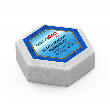 Sapun pentru hemoroizi, HemoStop® pentru utilizare in cursul zilei, hidratare intensa si regenerare celulara, 100g [4]