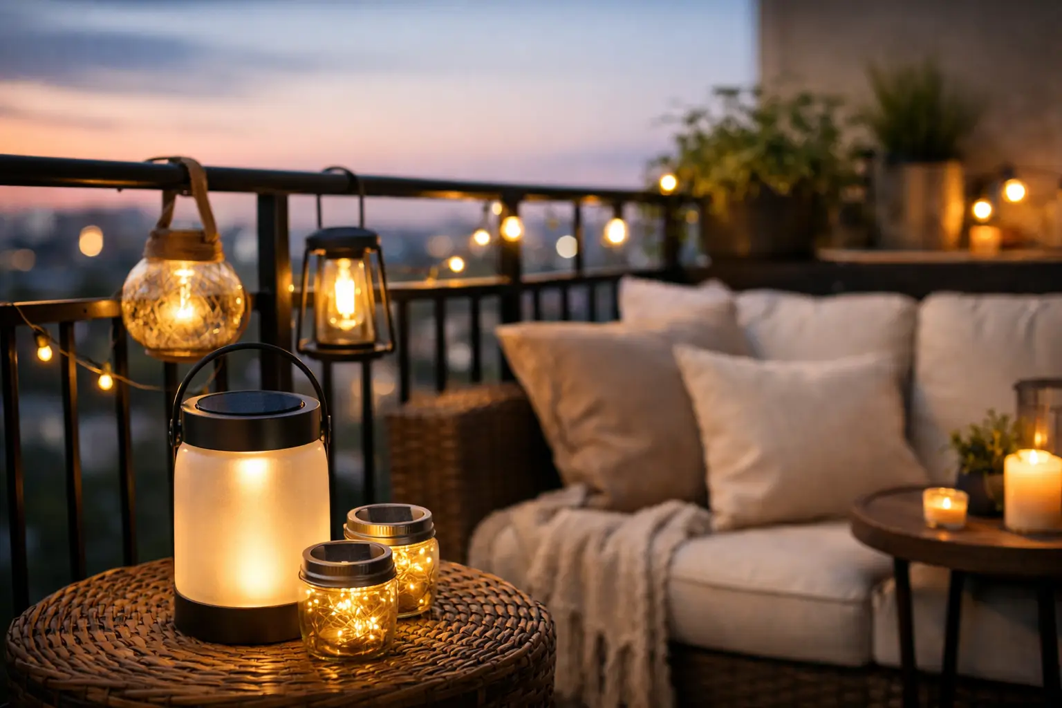 Ghid lămpi solare pentru balcon cu stil