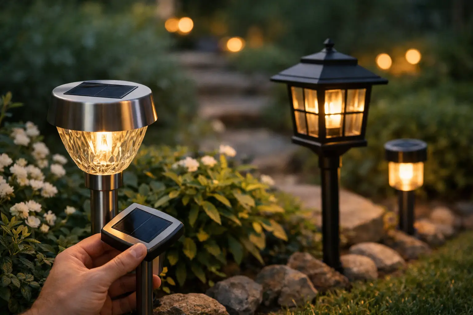 Lampa solara pentru gradina: cum o alegi