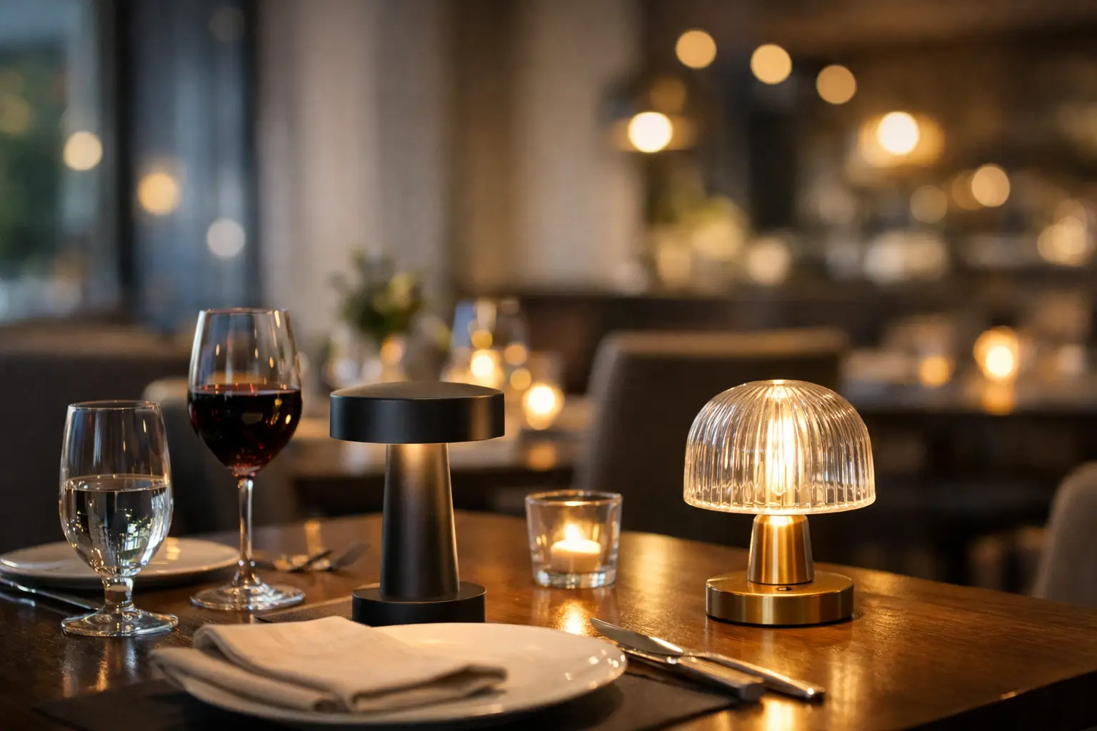 Lămpi portabile pentru restaurant: cum alegi bine
