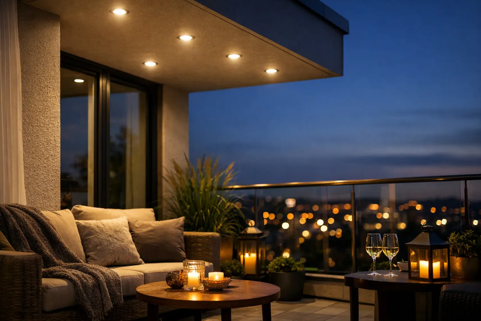 Spoturi LED balcon pentru seri mai plăcute