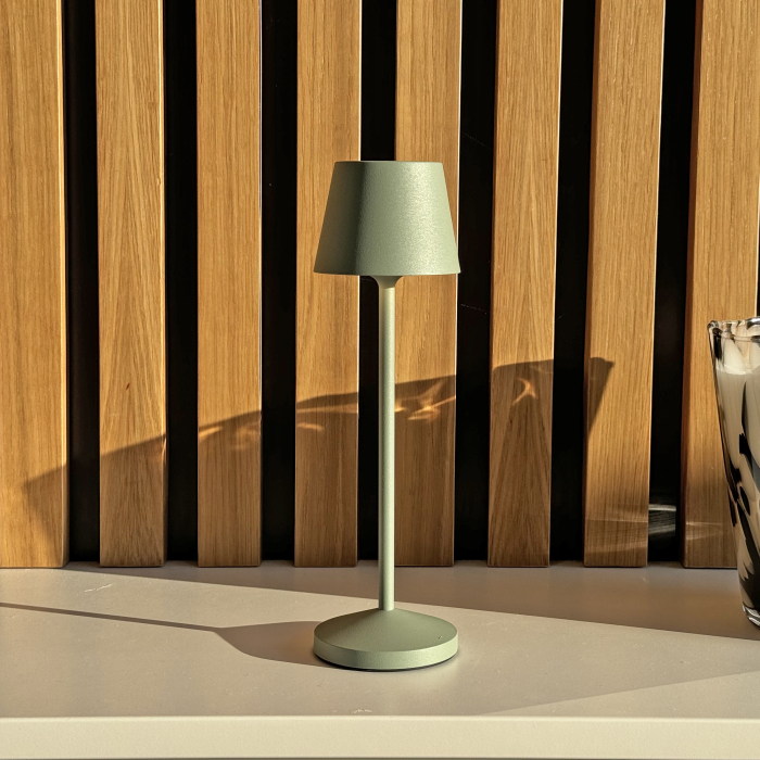 lampa de masa olive verde fara fir wireless cu baterie reincarcabila de exterior ip65 LED restaurant hotel terasa [4]
