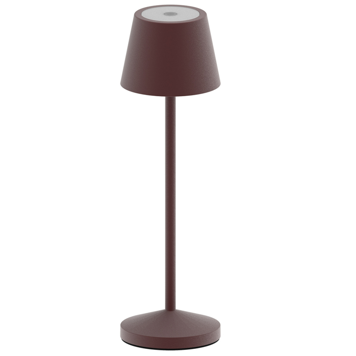 lampa de masa vintage maro brown fara fir wireless cu baterie reincarcabila de exterior ip65 LED restaurant hotel terasa [9]
