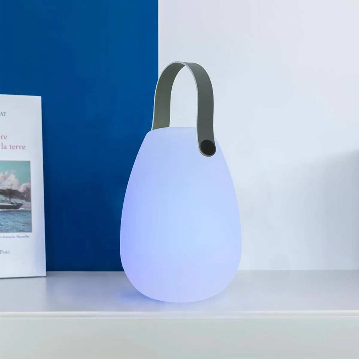 lampa portabila decorativa fara fir wireless cu baterie reincarcabila de exterior ip65 LED restaurant hotel terasa [2]