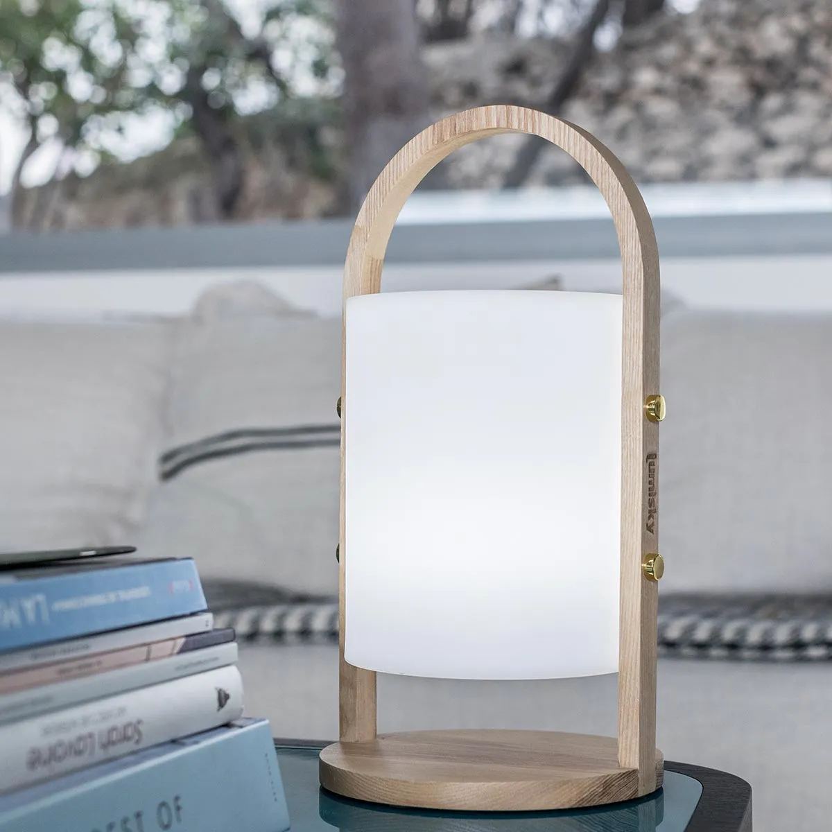 lampa portabila deocrativa fara fir wireless cu baterie reincarcabila de exterior ip65 LED restaurant hotel terasa [5]