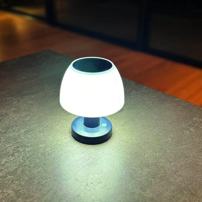lampa de masa solara fara fir wireless cu baterie reincarcabila de exterior ip65 LED restaurant hotel terasa [6]