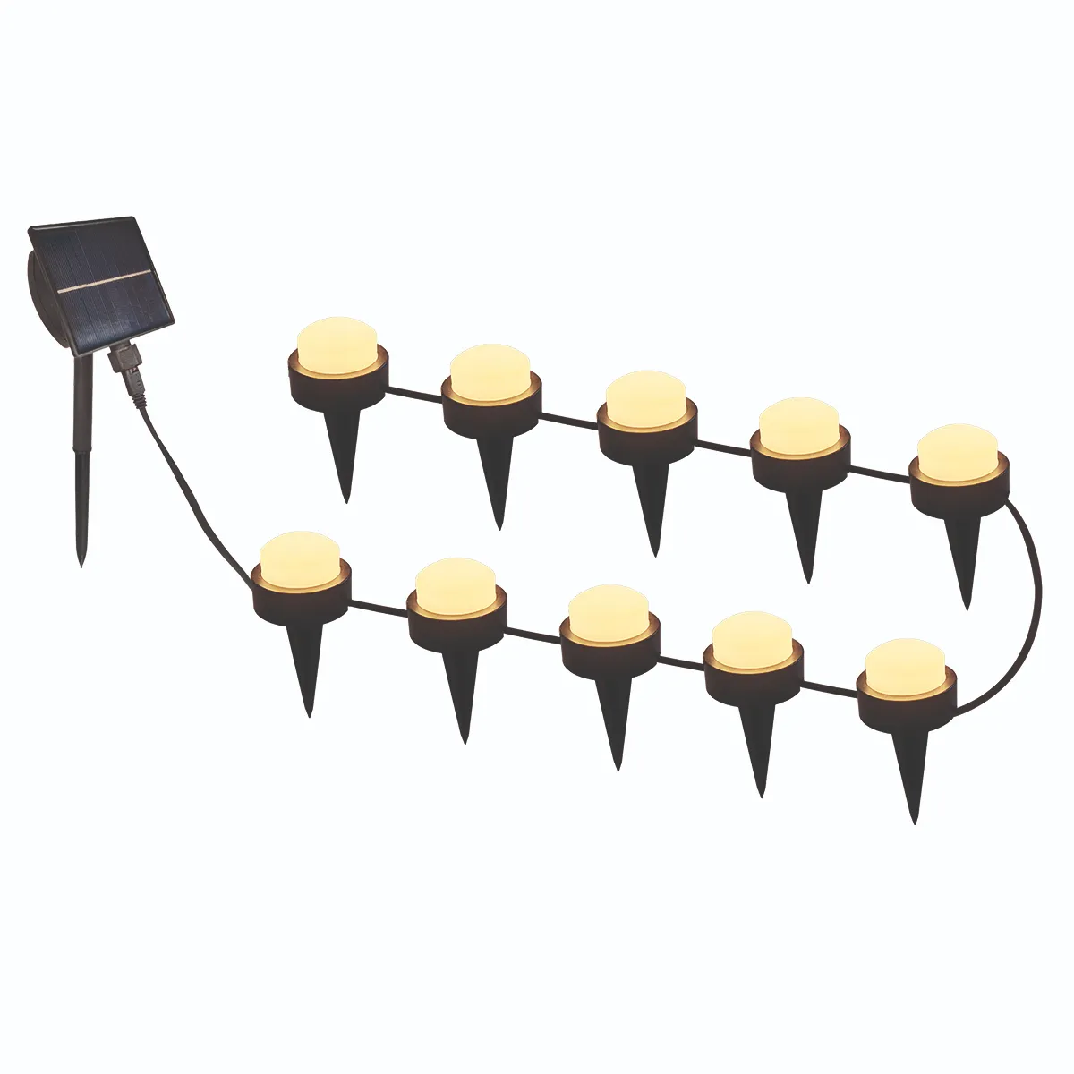 Set 10 mini spoturi solare SOLIRAY [4]