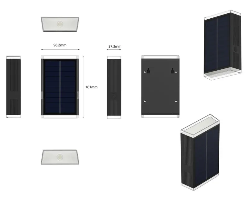 Set 2 aplice solare RODY LED [4]