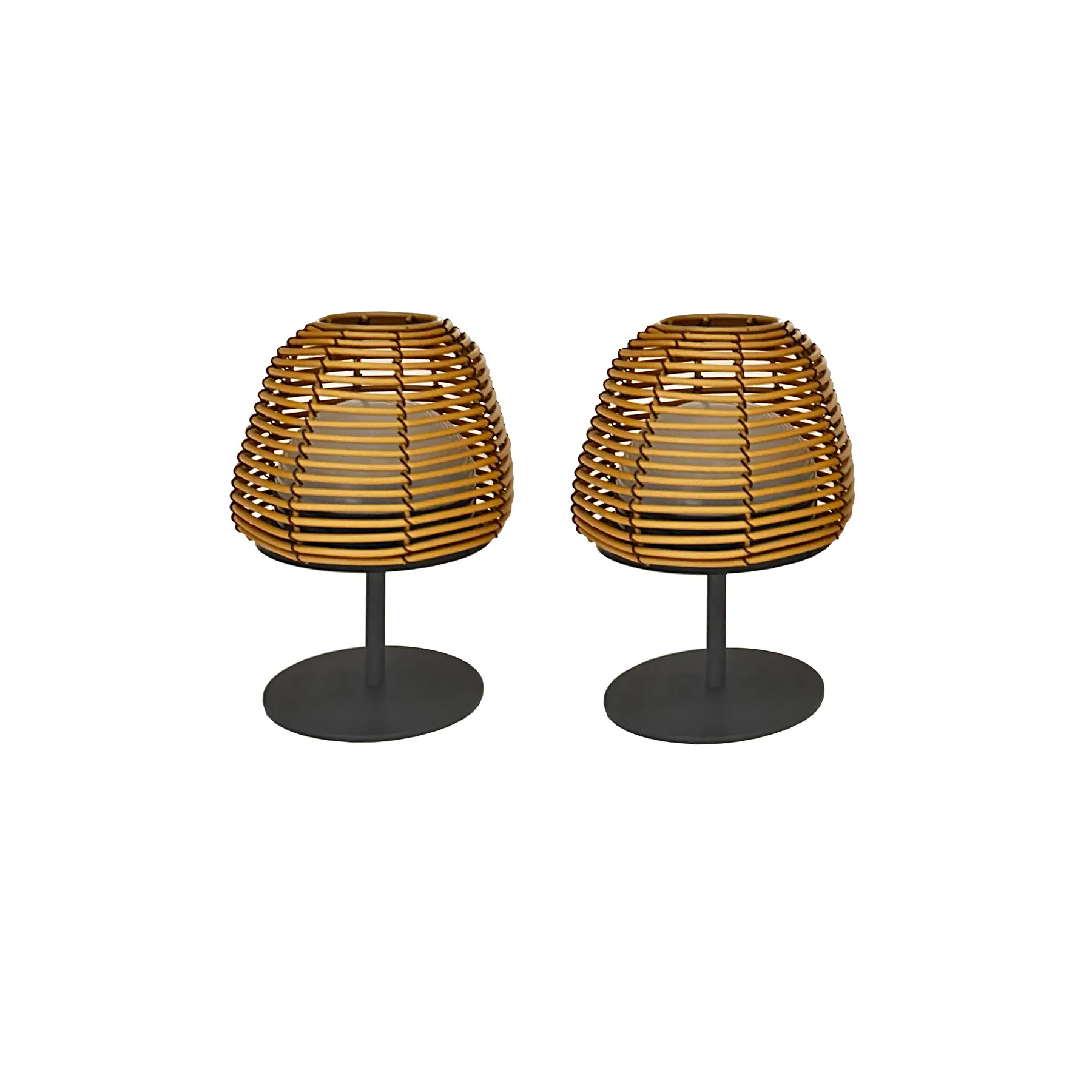 lampa de masa ratan fara fir wireless cu baterie reincarcabila de exterior ip65 LED restaurant hotel terasa [7]