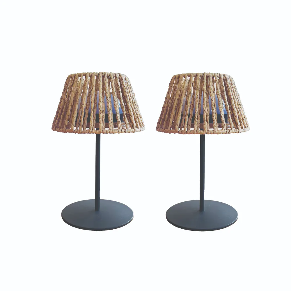 lampa de masa maro grey fara fir wireless cu baterie reincarcabila de exterior ip65 LED restaurant hotel terasa [8]