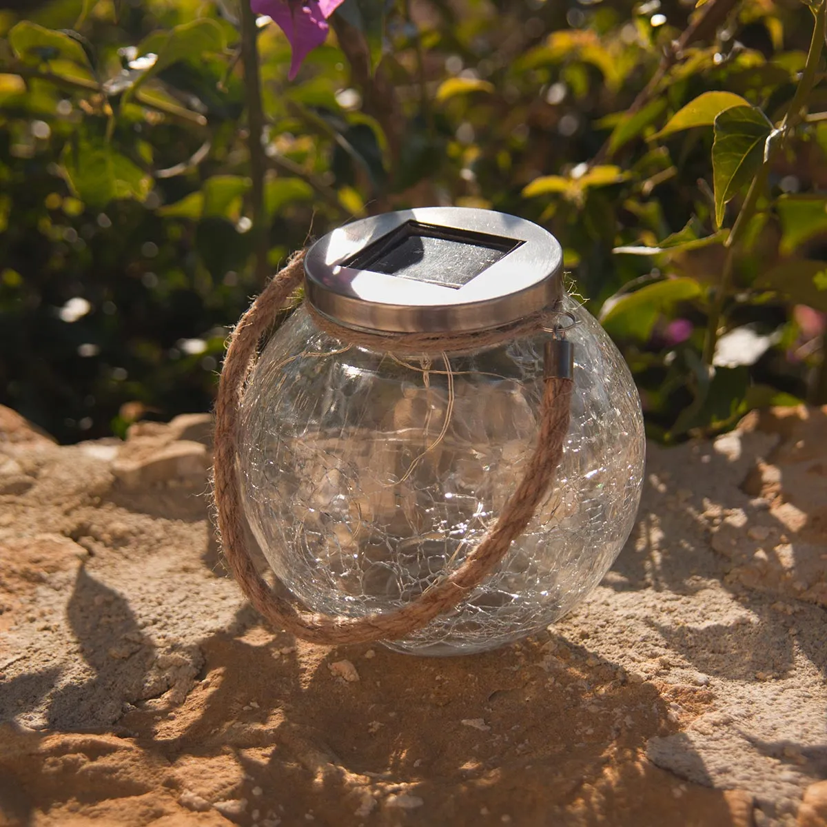 Set 2 lămpi solare decorative CRACK BALL CORD [2]