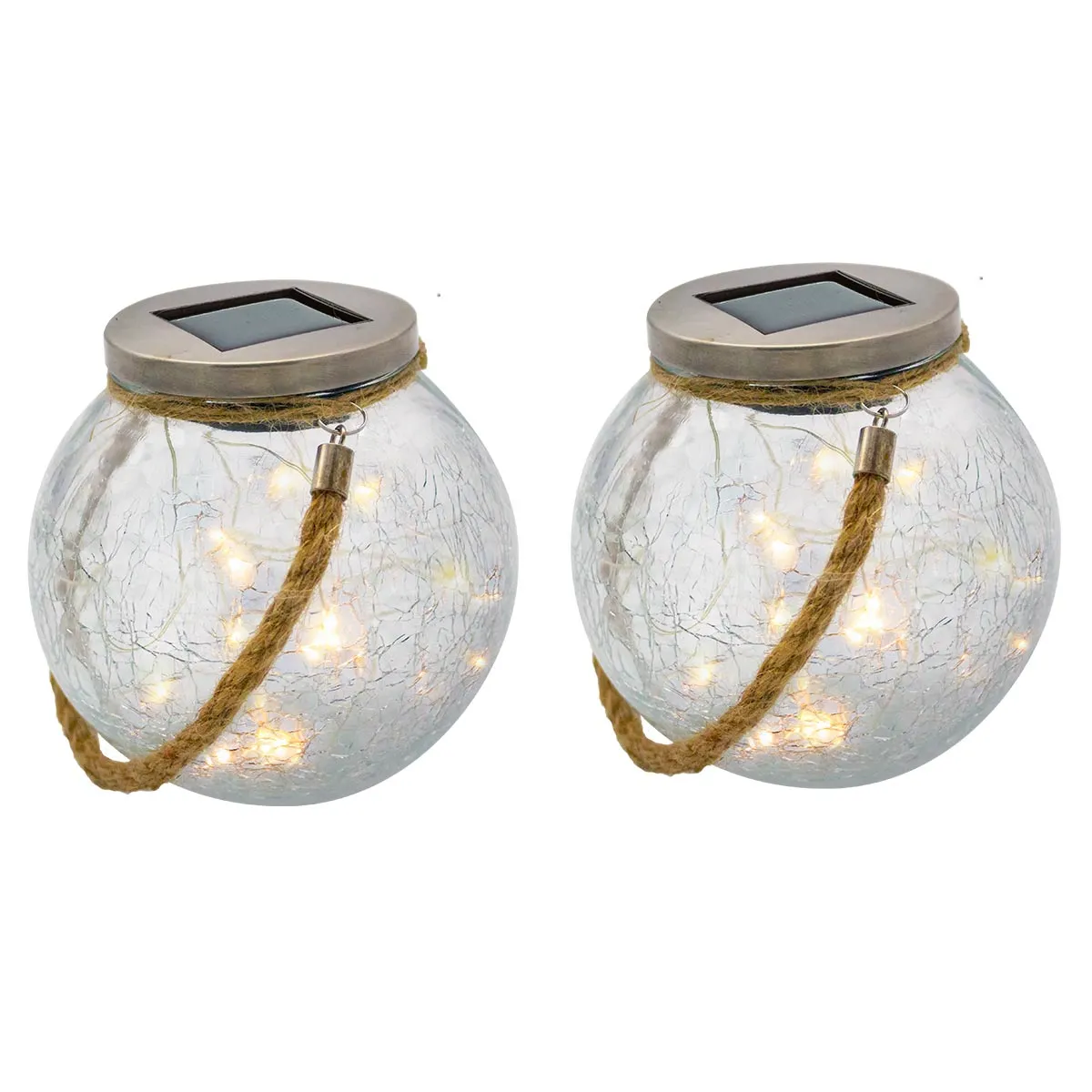 Set 2 lămpi solare decorative CRACK BALL CORD [3]