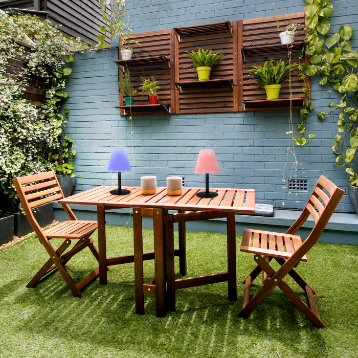 lampa de masa solara fara fir wireless cu baterie reincarcabila de exterior ip65 LED restaurant hotel terasa [6]