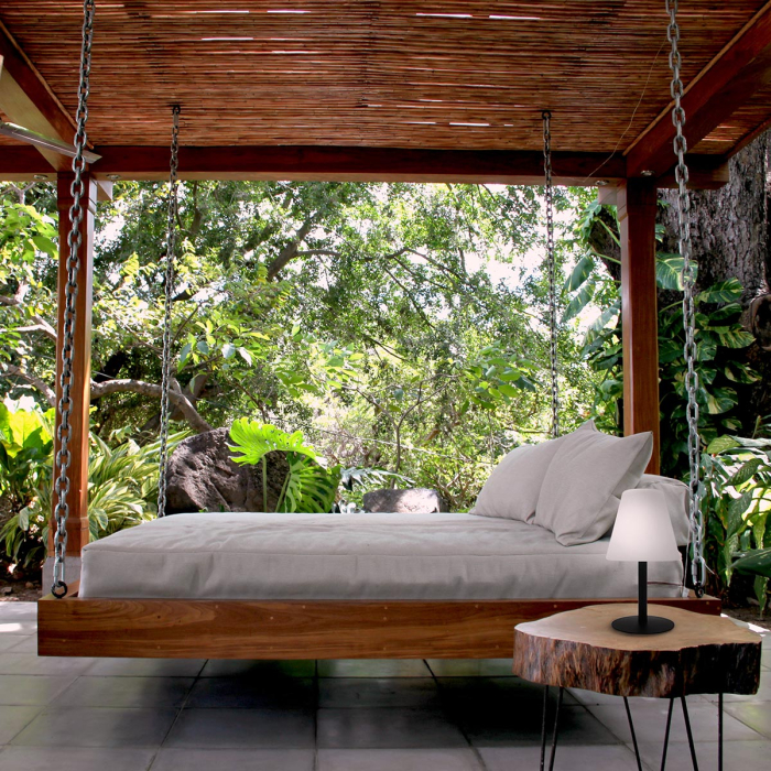 lampa de masa solara fara fir wireless cu baterie reincarcabila de exterior ip65 LED restaurant hotel terasa [7]