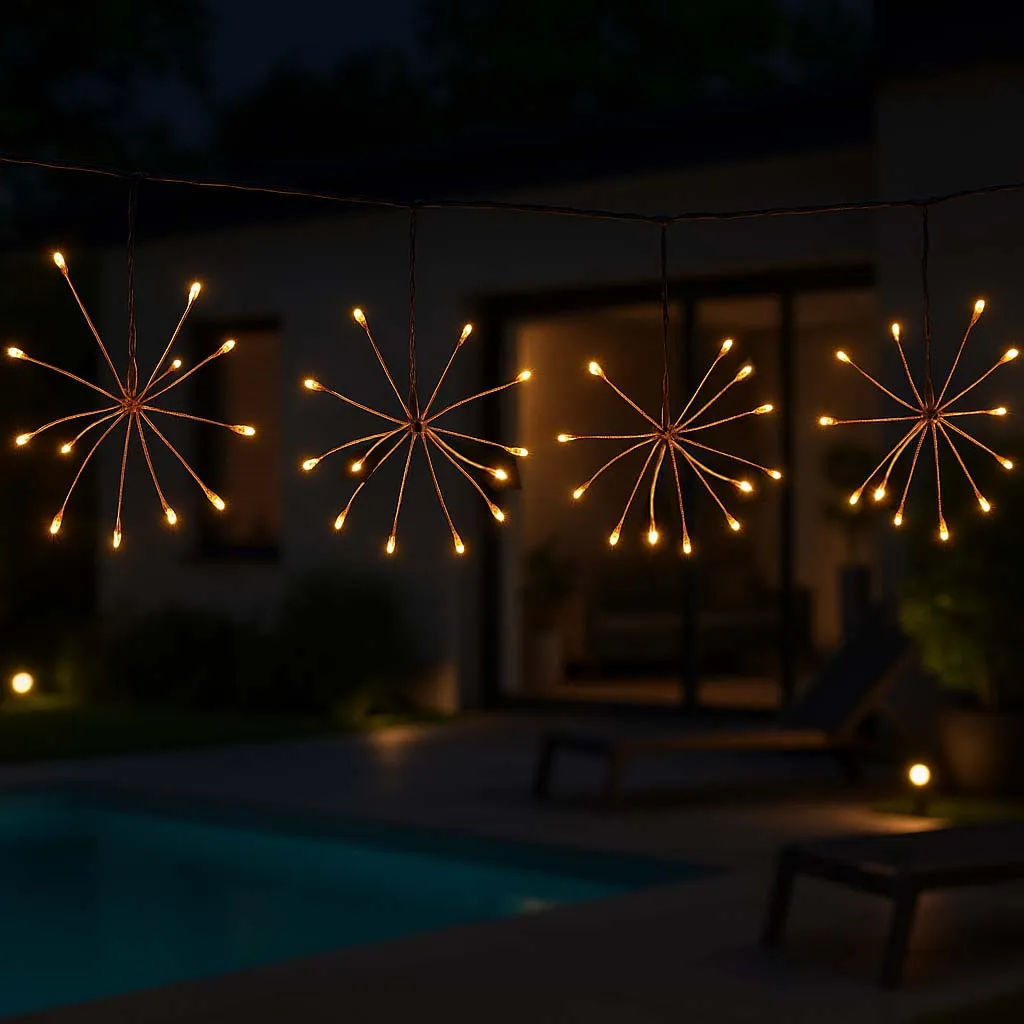Ghirlande luminoase - Ghirlandă solară  FIREWORKS STRING LIGHT