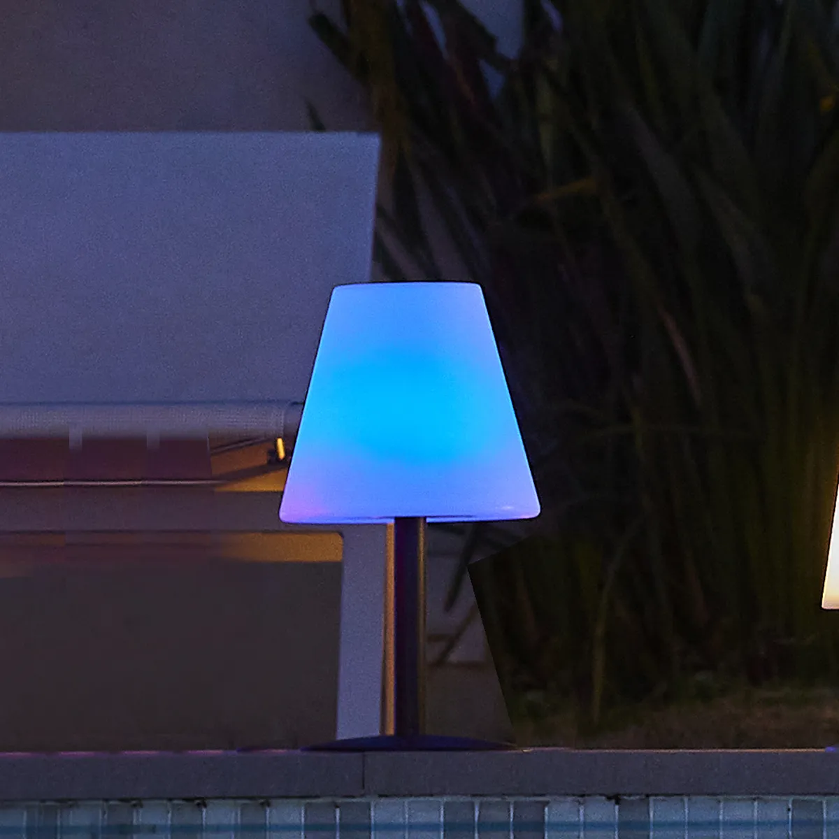 lampa de masa solara fara fir wireless cu baterie reincarcabila de exterior ip65 LED restaurant hotel terasa [3]