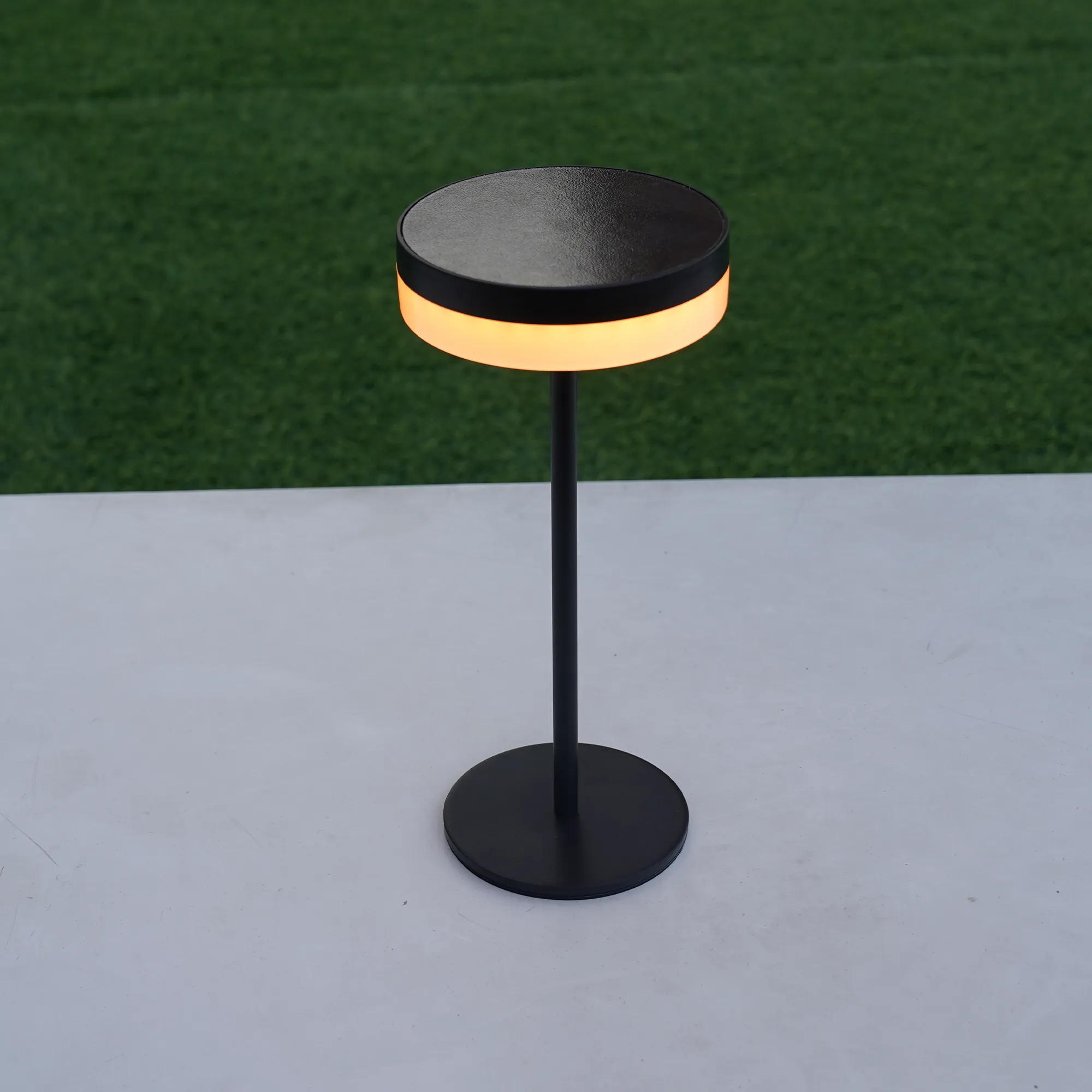 lampa de masa solara fara fir wireless cu baterie reincarcabila de exterior ip65 LED restaurant hotel terasa [5]