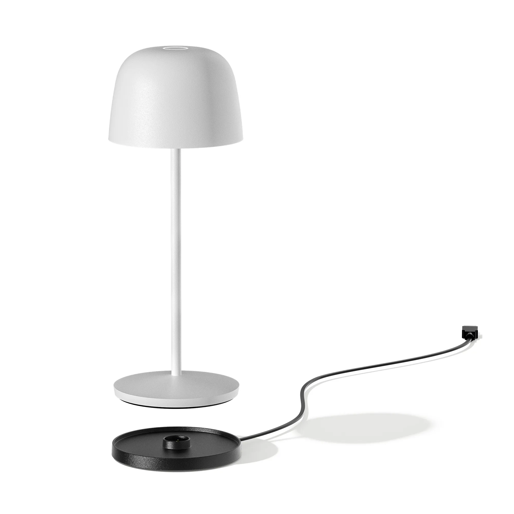 lampa de masa alba fara fir wireless cu baterie reincarcabila de exterior ip65 LED restaurant hotel terasa din aluminiu [5]