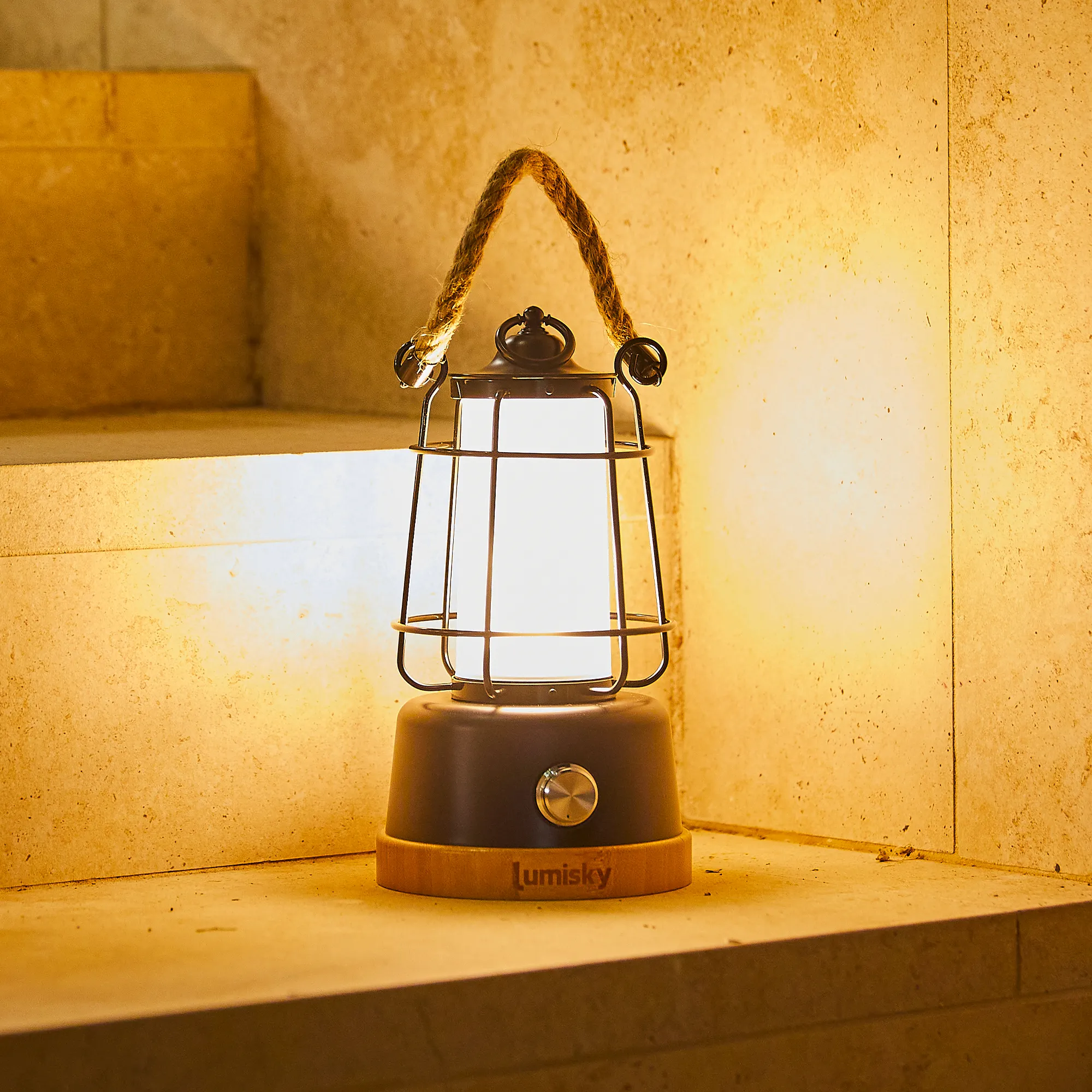 lampa portabila deocrativa fara fir wireless cu baterie reincarcabila de exterior ip65 LED restaurant hotel terasa [1]