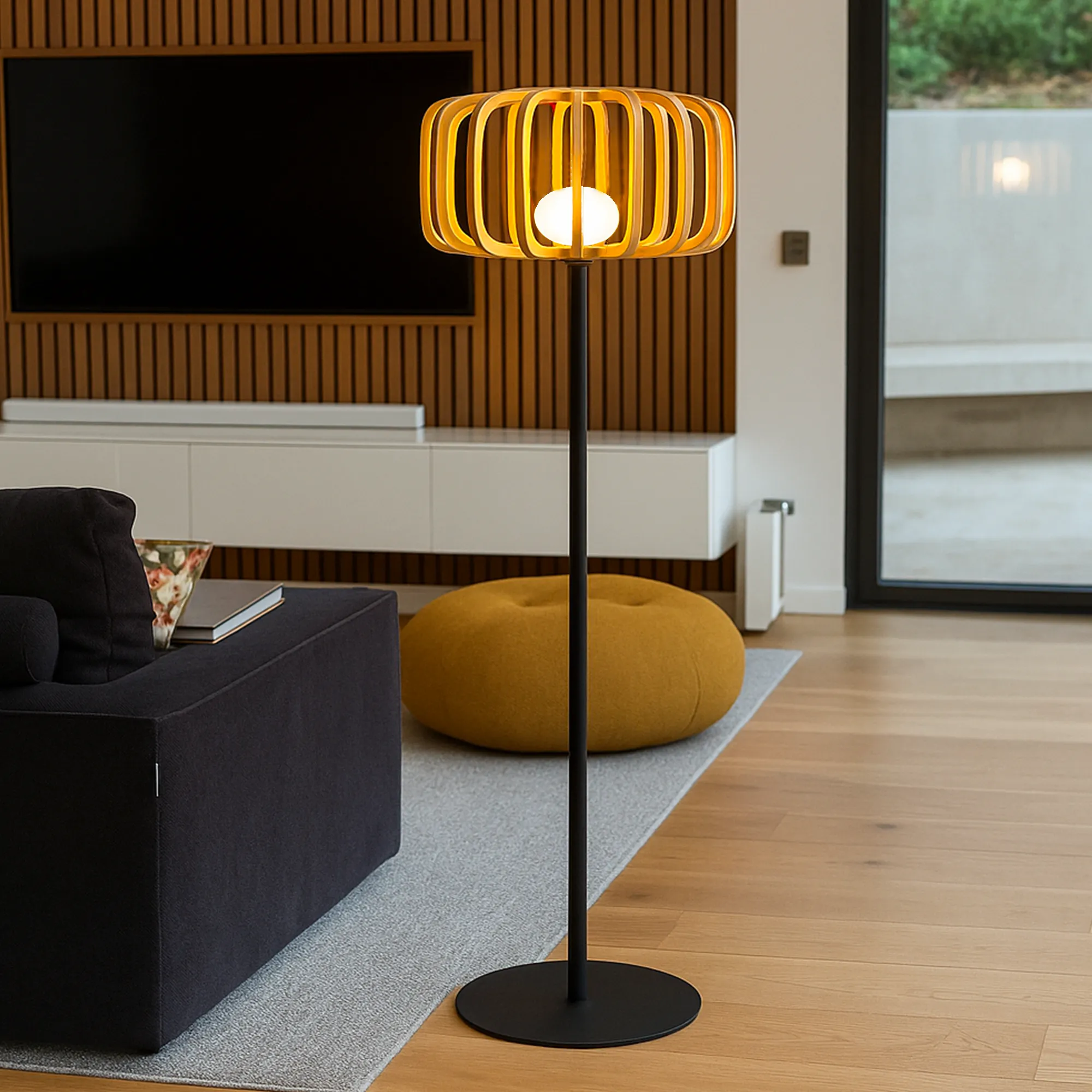 Lampi fara fir - Lampadar STANDY BAMBOU 150