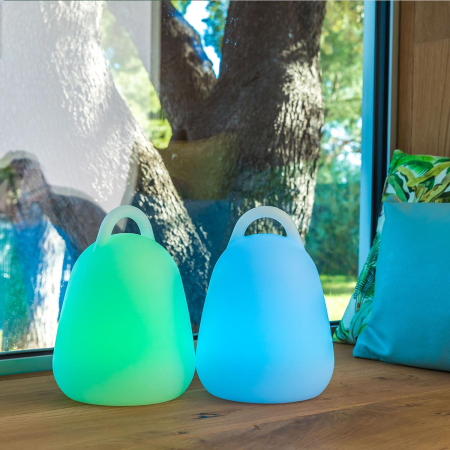 lampa portabila decorativa fara fir wireless cu baterie reincarcabila de exterior ip65 LED restaurant hotel terasa [3]