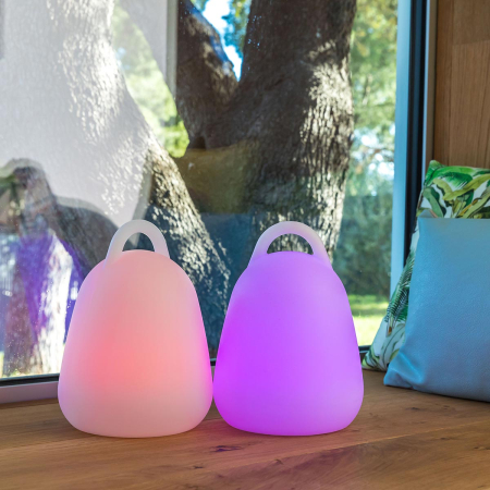 lampa portabila decorativa fara fir wireless cu baterie reincarcabila de exterior ip65 LED restaurant hotel terasa [4]