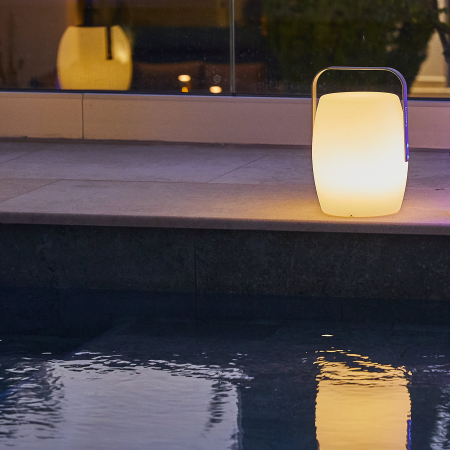 lampa portabila deocrativa fara fir wireless cu baterie reincarcabila de exterior ip65 LED restaurant hotel terasa [2]