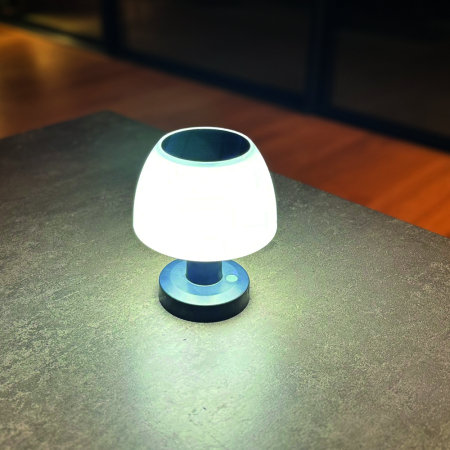 lampa de masa solara fara fir wireless cu baterie reincarcabila de exterior ip65 LED restaurant hotel terasa [5]