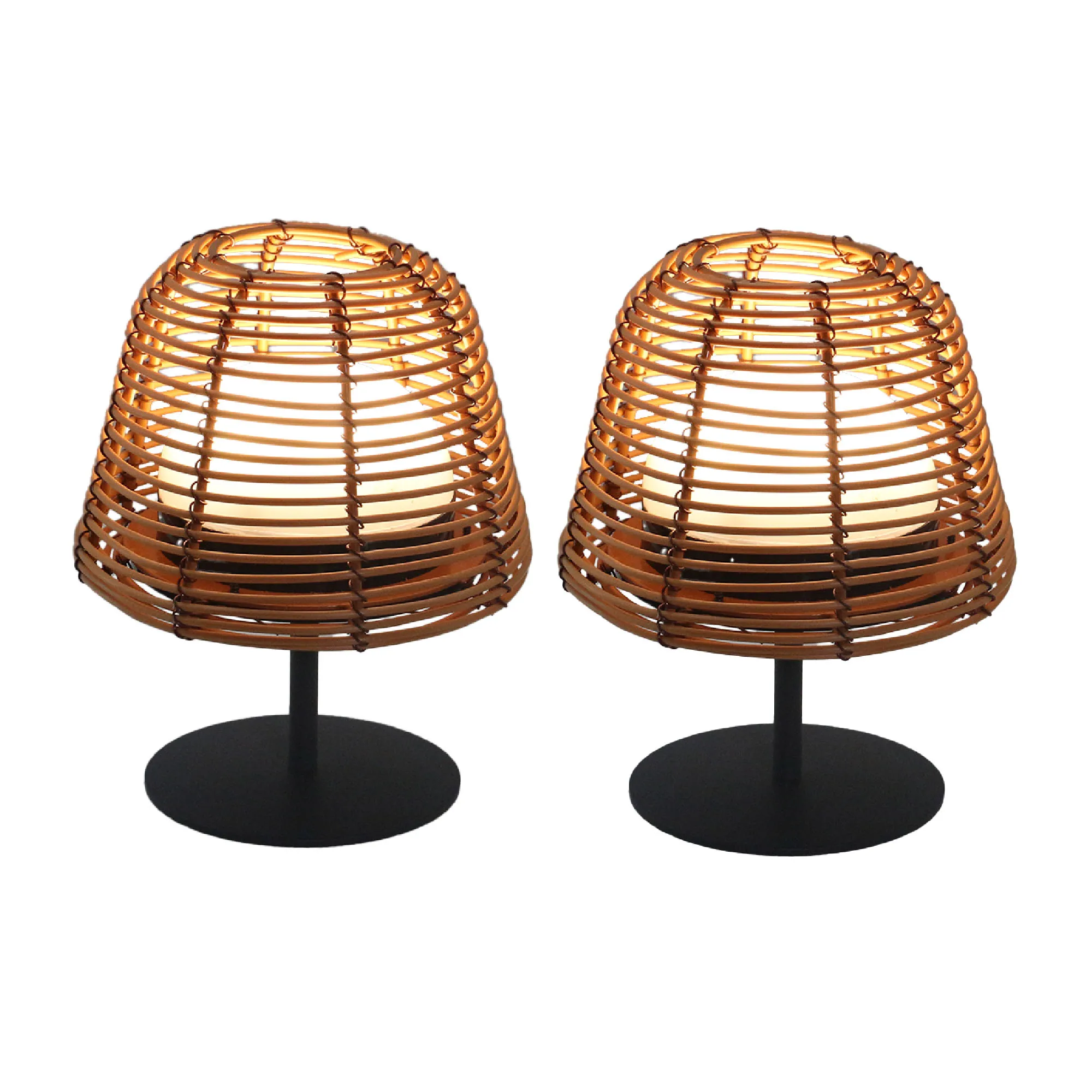 lampa de masa ratan fara fir wireless cu baterie reincarcabila de exterior ip65 LED restaurant hotel terasa [5]