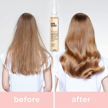 Tratament ce Repara si Reda Integritatea Parului, 8 x Fiole Profesional 12 ml, Regenereaza, Gama integrity repairing hair, Protejeaza si Repara fir de par, Aplicare Usoara, Hidratant si Hranitor, Miro [2]