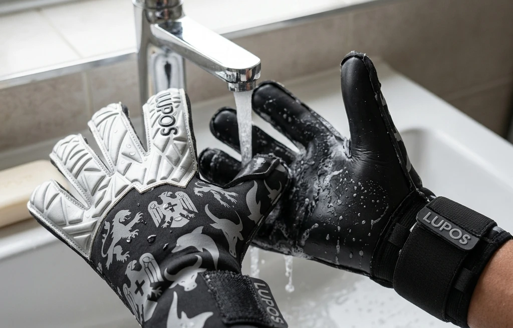 How to wash the goalkeeper gloves