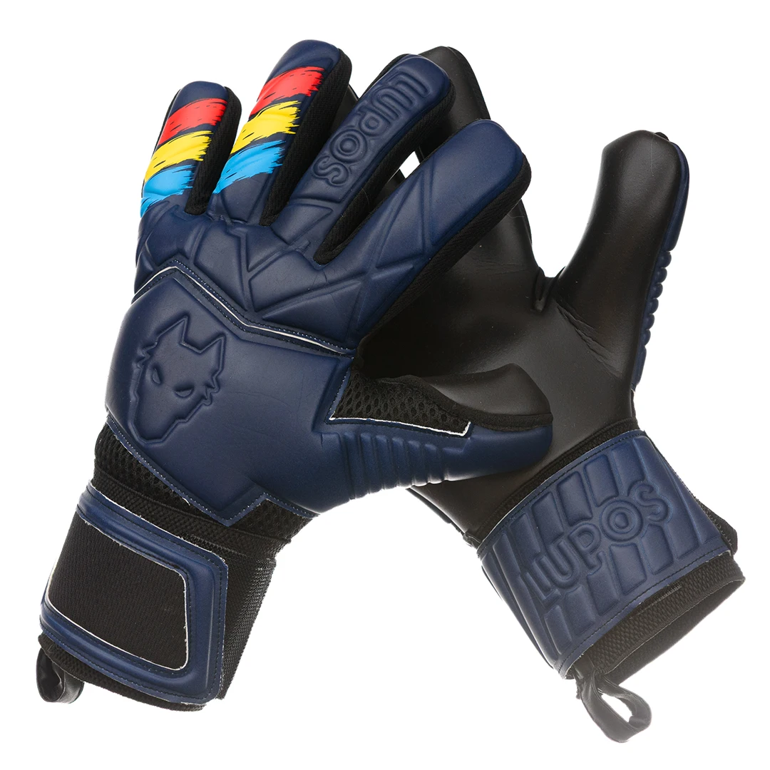 Manusi portar Lupos Tricolor Navy cu protectii la degete [6]