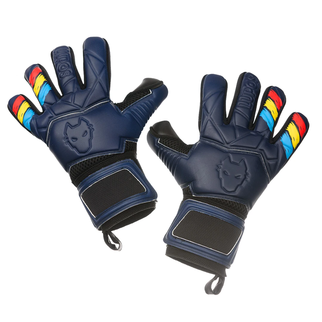 Manusi portar Lupos Tricolor Navy cu protectii la degete [5]