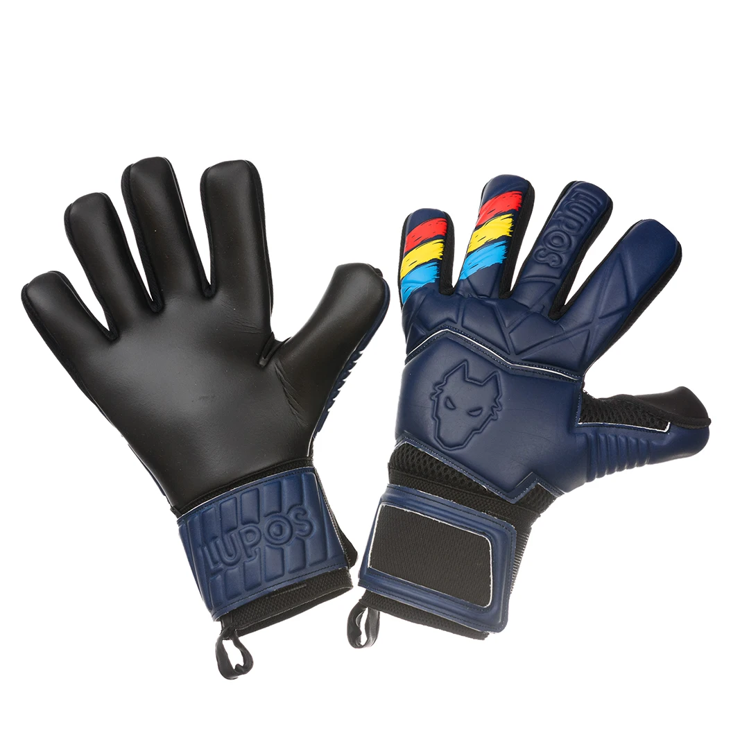 Manusi portar Lupos Tricolor Navy cu protectii la degete [7]