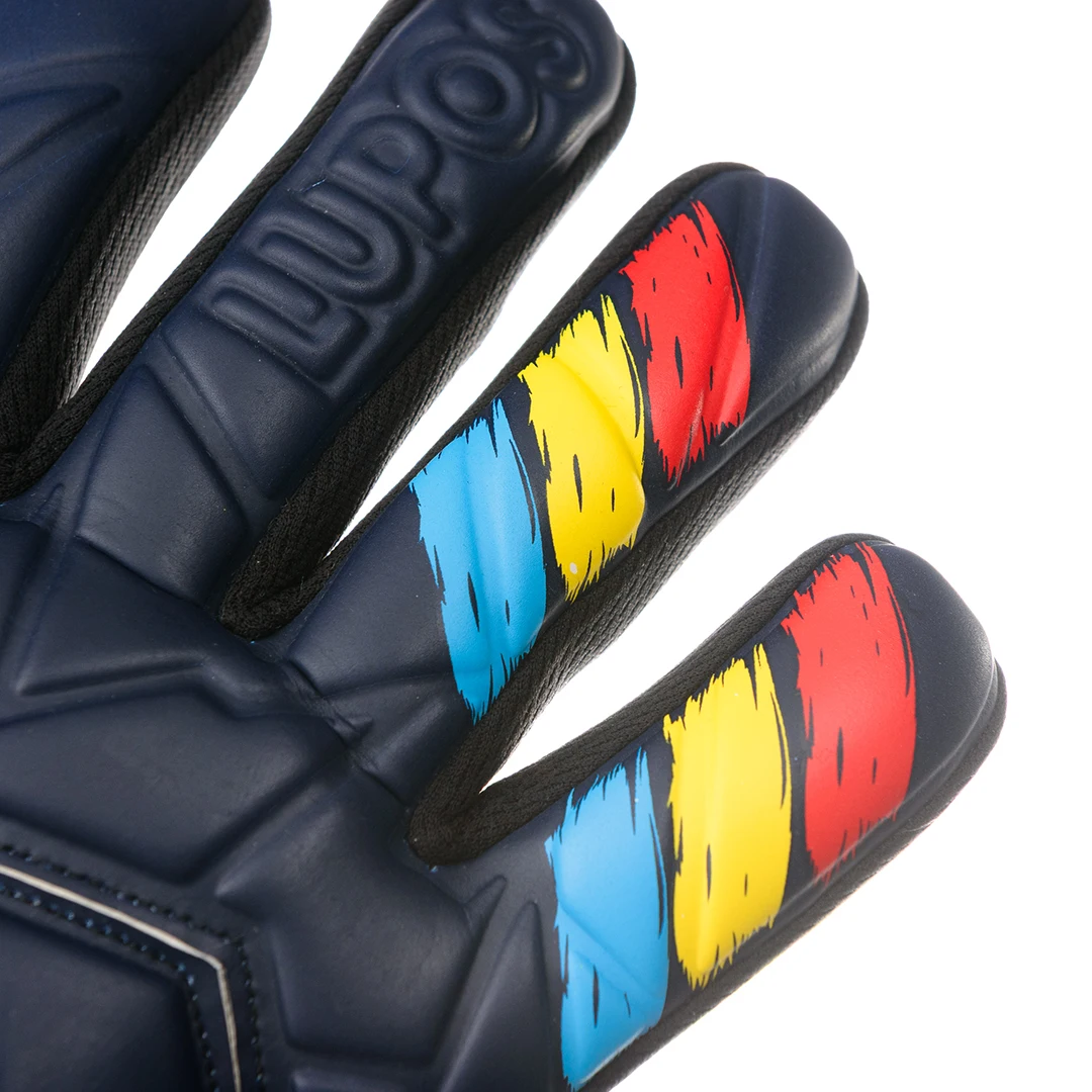 Manusi portar Lupos Tricolor Navy cu protectii la degete [3]