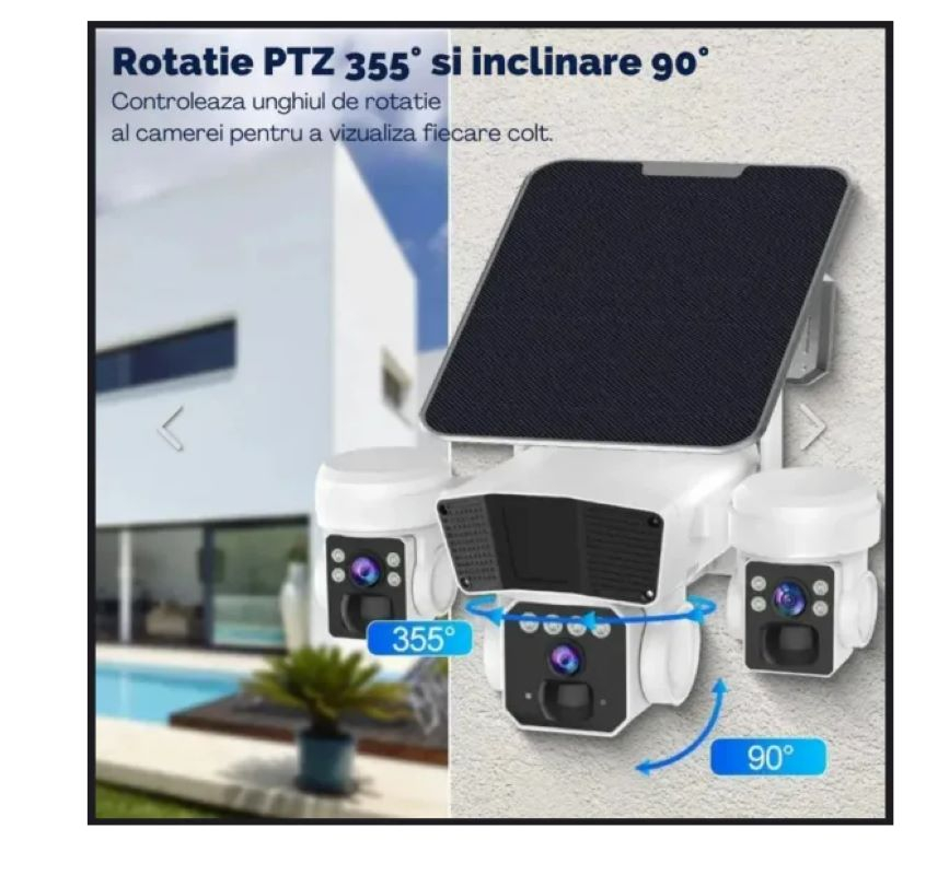 CAMERĂ DE SUPRAVEGHERE 4G SOLARĂ 12MP CU MULTI-LENTILE [2]