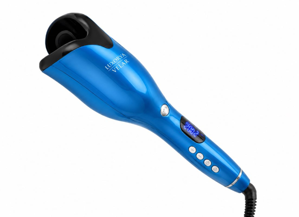 Ondulator automat LUXORYA VELAR invelis ceramic, 4 trepte temperatura 170–230°C, 2 directii rotative, tehnologie cu ioni negativi, bucle fara frizz, 2 clame + un set de 12 pieste meni/pedi CADOU [5]