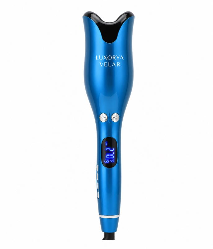 Ondulator automat LUXORYA VELAR invelis ceramic, 4 trepte temperatura 170–230°C, 2 directii rotative, tehnologie cu ioni negativi, bucle fara frizz, 2 clame + un set de 12 pieste meni/pedi CADOU [2]