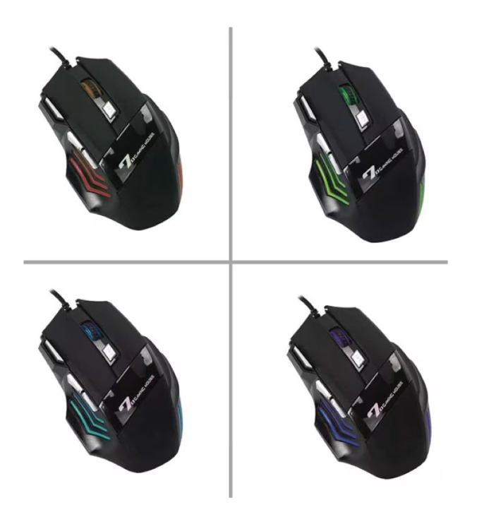 Mouse Gaming cu Fir Negru RGB 3600 dpi [2]