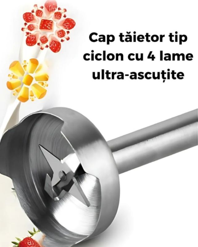 Set blender de mana 4 in 1, Luxorya Velar™ Mixer Vertical cu accesorii si Blender Portabil CADOU [4]