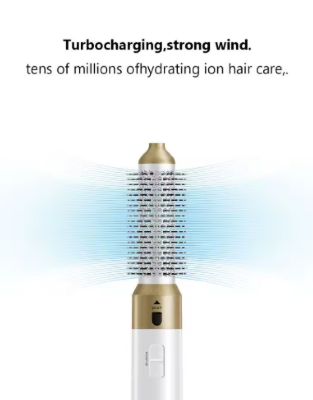 Set Coafare 5 In 1, Uscator De Par Multifunctional, Perie De Par Electrica, Ondulator, Perie Pentru Volum Si Indreptare, Capete Interschimbabile, 3 Trepte Temperatura, Uscare Rapida, Design Ergonomic [3]