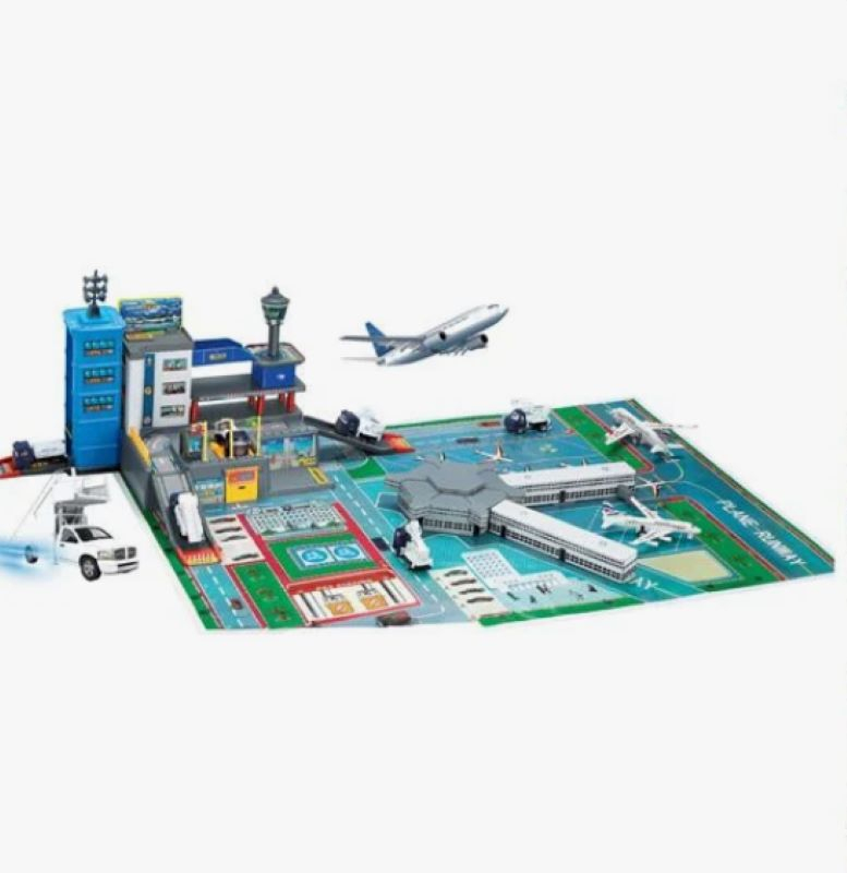 Set jucarii aeroport -avion, elicopter, masini si accesorii trafic [4]