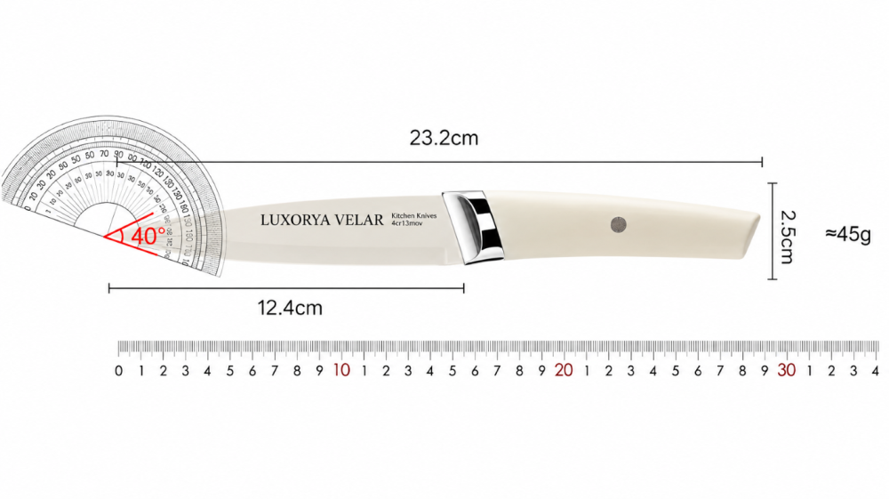 Cutite de bucatarie Profesionale Luxorya Velar™ set de 7 piese cutite ambidextre din otel inoxidabil cu lame acoperite pentru taiere [7]