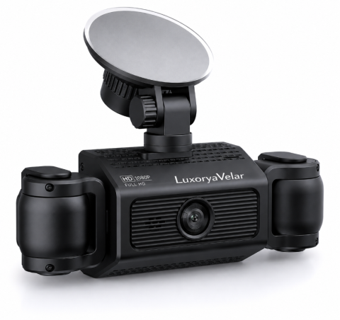 Camera auto de bord Marca Luxorya Velar™, Full HD 1080P, 4 canale, fata si spate interior, camera stanga dreapta pentru vedere nocturna WiFi si aplicatie, G-Sensor [6]