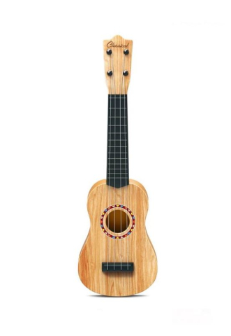 Chitara Clasica Bej cu Corzi din Plastic 53cm