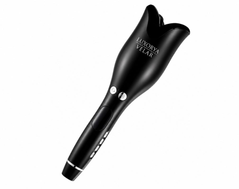 Ondulator de Par Rotativ Automat LUXORYA VELAR din Ceramica,4 trepte temperatura 170–230°C, 2 directii rotative, tehnologie cu ioni negativi, bucle fara frizz, 3 clame + un set de 12 pieste meni/pedi  [4]