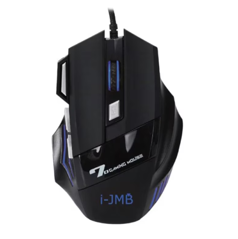 Gaming - Mouse Gaming cu Fir Negru RGB 3600 dpi
