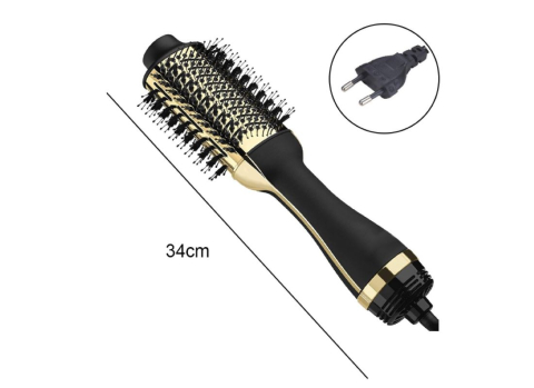 Perie rotativa electrica Luxorya Velar cu aer cald 3-in-1 pentru coafat, uscator si volum par si Prosop de uscat parul [3]